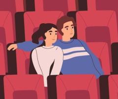 Dans le noir d'une salle de cinéma