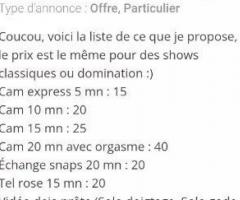 Camgirl domina dispo pour shows. - 2